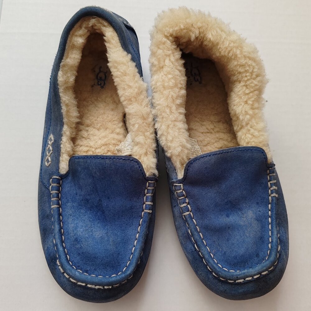 UGG Blue and Cream Women's Slippers